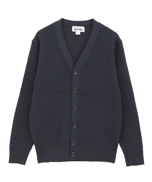 12Gブリスター柄カーディガン