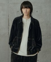 コットンベロアパウダー加工ブルゾン
