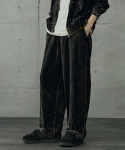 コットンベロアパウダー加工トラックパンツ