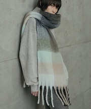 モヘアライクマフラー