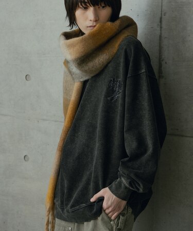 モヘアライクマフラー