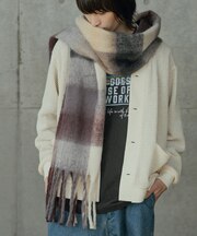 モヘアライクマフラー