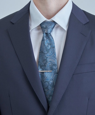 【TIE YOUR TIE /タイユアタイ】配色ペイズリー柄ネクタイ