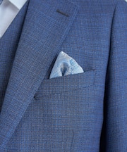 ジオメトリック柄シルクチーフ