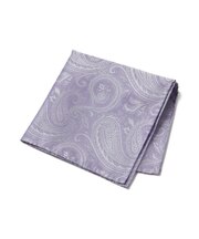 シャドーペイズリー柄シルクチーフ