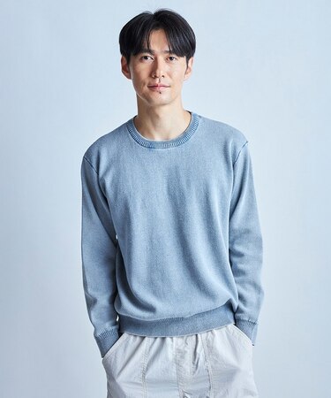 フェード加工 ルーズフィットニット