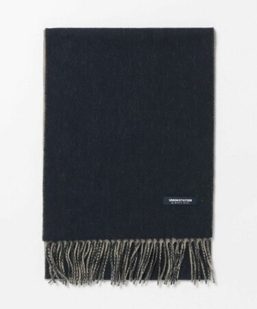 カシミア混リバーシブルマフラー