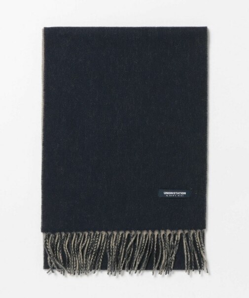 カシミア混リバーシブルマフラー