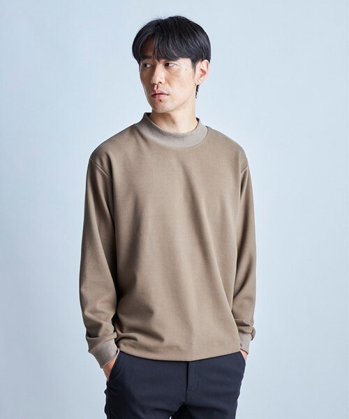 完売品　ワック　エンボス起毛モックネック モックネック起毛ポンチスウェット｜メンズビギの通販｜&mall（アンド