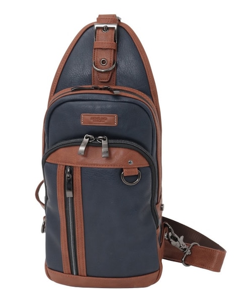 フェイクレザー ボディバッグ｜メンズビギの通販｜&mall（アンドモール