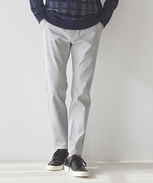 ハイパーストレッチ スリムフィット ヘリンボンパンツ
