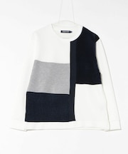 ダンボール素材×フロント異素材クレイジーニット