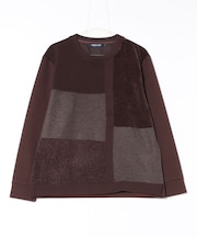 ダンボール素材×フロント異素材クレイジーニット