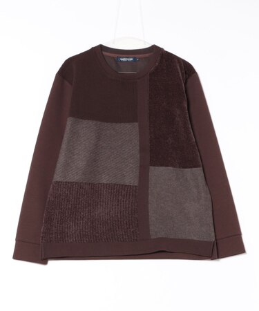 ダンボール素材×フロント異素材クレイジーニット