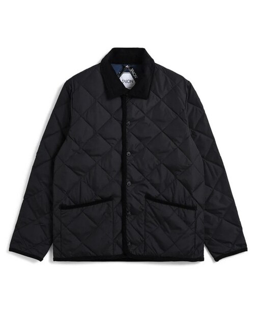 【TAION】シティ パイピングカラー ダウンカーディガン