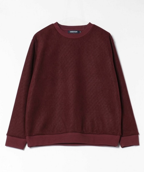 カットコール×エンボス裏起毛スウェット