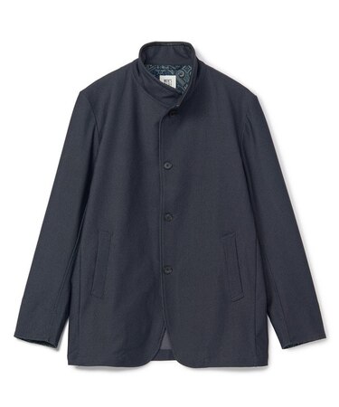 シャンブレー調ハイテンショントリコット スタンドカラーブルゾン＜ストレッチ＞＜接触冷感/速乾/UVカット＞