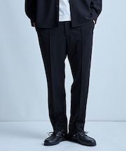 【イージーケア/セットアップ対応】センタークリースピンタック ジャージパンツ