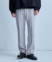 【イージーケア/セットアップ対応】センタークリースピンタック ジャージパンツ