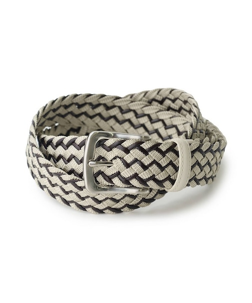 レザーミックス イタリアンメッシュベルト