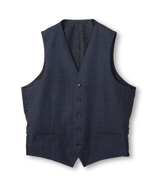 ミックスヤーン/ポップサック リバーシブルベスト