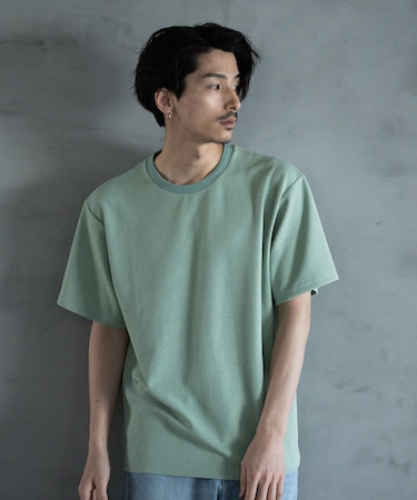 ランダムメッシュ ジャガードTシャツ