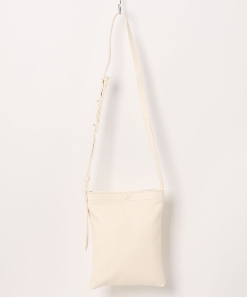 <SEEKER / シーカー>シュリンクレザー 縦型サコッシュ