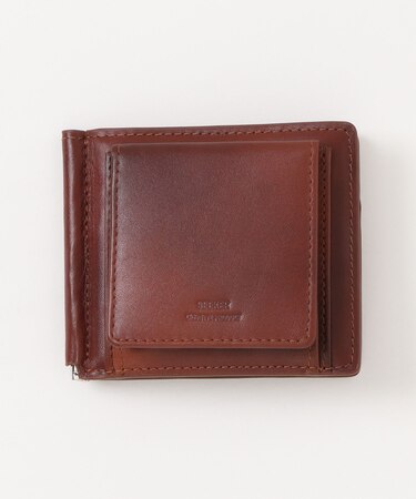 【SEEKER / シーカー】アンティークレザーマネークリップ