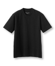 【ACTIVE TAILOR/アクティブテイラー】シルケットスムースクルーネックTシャツ＜接触冷感 / UVカット＞