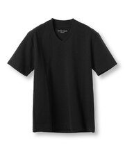 【ACTIVE TAILOR/アクティブテイラー】シルケットスムースVネックTシャツ＜接触冷感 / UVカット＞