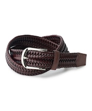 【DOMODOSSOLA/ドモドッソラ】レザーメッシュプレーンベルト