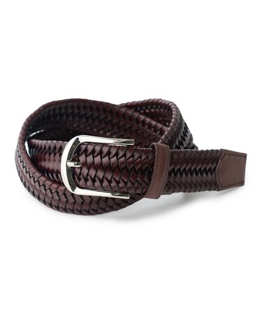 【DOMODOSSOLA/ドモドッソラ】レザーメッシュプレーンベルト