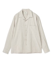 SMART MERINO/ヴィスコースリネン オープンカラーシャツ＜軽量/通気性＞＜ストレッチ＞