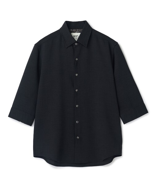 ブッチャー七分袖シャツ＜ストレッチ/イージーケア/吸汗性/通気性＞