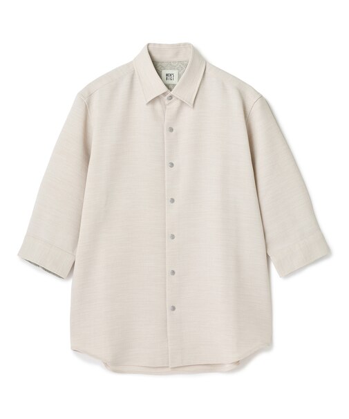 ブッチャー七分袖シャツ＜ストレッチ/イージーケア/吸汗性/通気性＞