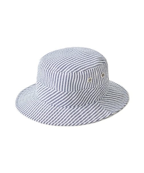 シアサッカーバケットハット