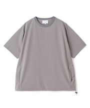 ドットメッシュドローコードTシャツ〈ストレッチ・マシンウォッシャブル・軽量・接触冷感・通気性〉