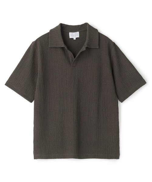 WEB限定＞ワッシャースキッパーポロシャツ｜メンズビギの通販｜&mall
