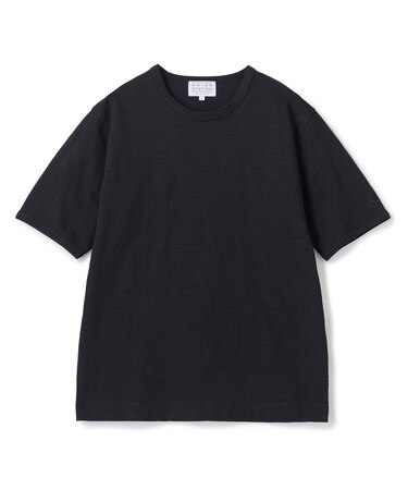 スラブ天竺袖刺繍Tシャツ