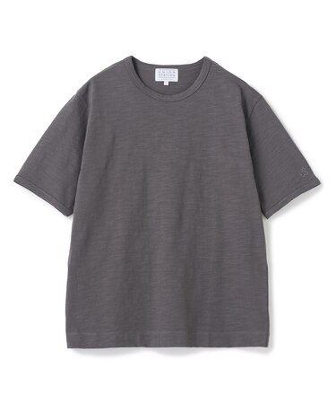 スラブ天竺袖刺繍Tシャツ