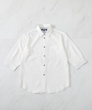 ストレッチワッシャー七分袖シャツ＜ハンドウォッシャブル・UVカット・抗菌＞
