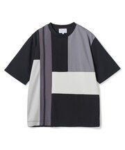 ポンチxダンボール素材 コンビデザインT〈ストレッチ・マシンウォッシャブル・接触冷感〉