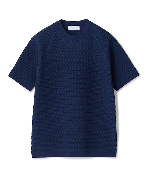 【ACTIVE TAILOR】ブリスターニットジャカードＴシャツ＜通気性/速乾性＞