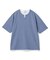 ミニワッフルキーネックレイヤードTシャツ