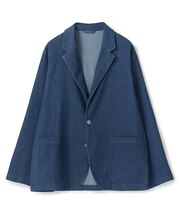 メッシュデニムジャケット〈ストレッチ・軽量・ハンドウォッシャブル・通気性〉