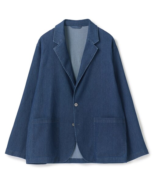 メッシュデニムジャケット〈ストレッチ・軽量・ハンドウォッシャブル・通気性〉