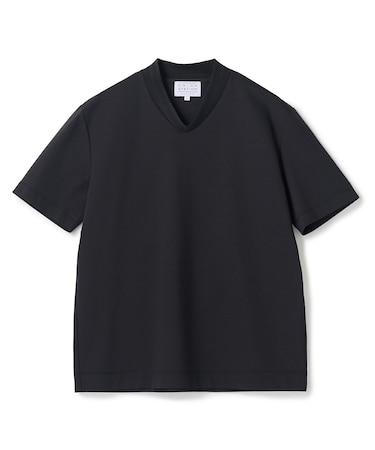 VネックテイラーTシャツ〈ストレッチ・マシンウォッシャブル・防臭・接触冷感〉