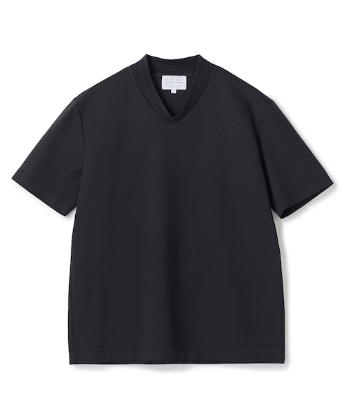 VネックテイラーTシャツ〈ストレッチ・マシンウォッシャブル・防臭・接触冷感〉