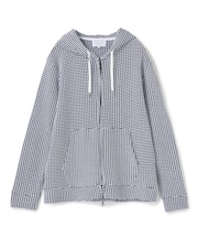 ワッフルジップアップパーカ＜ストレッチ・ハンドウォッシャブル＞