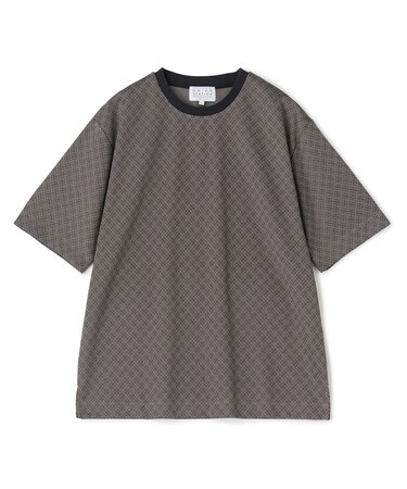 ジオメトリックジャガードTシャツ＜ストレッチ・マシンウォッシャブル＞